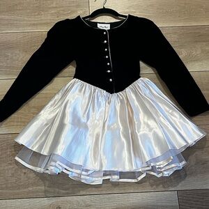 Girls Amy too velvet fit and flare dress